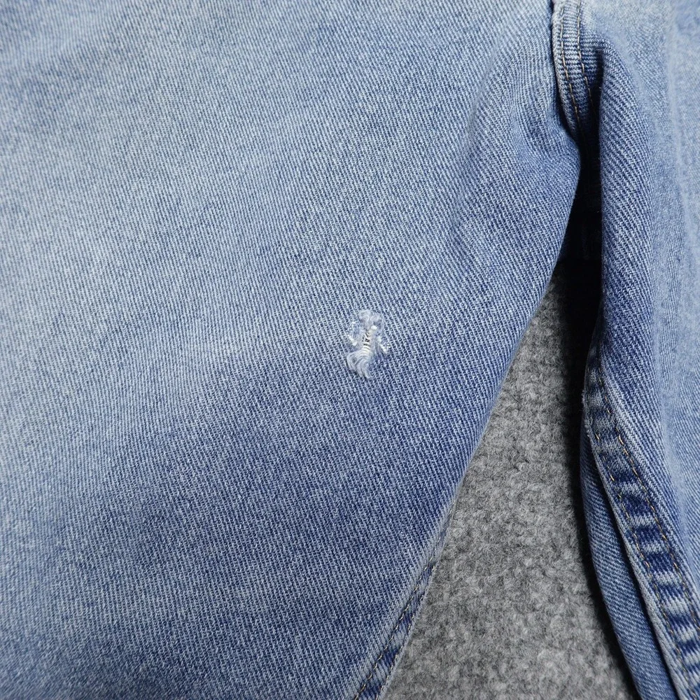 Wrangler Jeans Mens 40x30 Blue Authentics Straight Leg 100% Cotton Denim